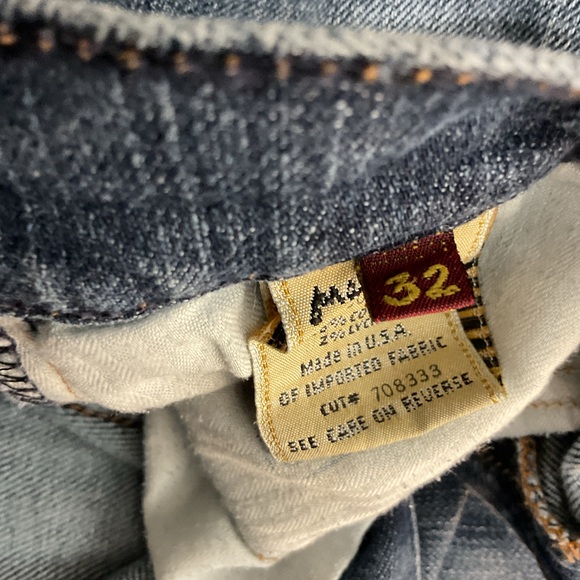 7 For All Mankind Blue Flare Jeans - Picture 10 of 10